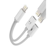Adaptateur Lightning Double Pour Iphone Jack Casque Chargeur Accessoires Pour Apple Câble AUX Pour iPad Air Pour Iphone 14 13 XR Audio Écouteurs Connecteur Charge Headphone Autoradio SDoppiateur