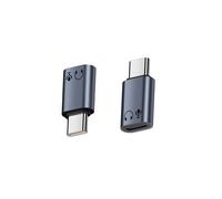 Adaptateur Lightning Femelle vers USB-C Mâle en Aluminium - Écouteurs HiFi Grey
