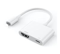 Adaptateur Lightning HDMI/Adaptateur Phone HDMI [Certifié MFi] 1080P AV numérique vidéo et Audio Synchronisation d'écran TV Connecteur Cable Compatible avec Phone 14/14 Pro/12/11/13/ X/XR/XS/7/8P