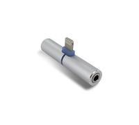 Adaptateur 2 en 1 lightning + jack 3,5 mm pour iPhone iPad - gris