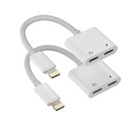 Adaptateur Lightning Jack Casque (2 Pack)2 en 1 Rapide Charge Câble Aux Écouteurs Accessoires pour Apple iPhone 14 13 12 11 Pro Max 7 8 Plus X SE XS XR pour iPad Air Répartiteur Headphones Port