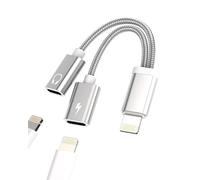 Adaptateur Lightning Jack Casquettes Chargeur 2 en 1 Câble Aux Casque Accessoires pour Apple iPad Air pour Iphone 14 13 12 11 Pro Max 7 8 Plus XS XR X SE Répartiteur Écouteurs Rapide Charge Plug