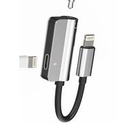 Adaptateur Lightning Jack vers 3.5mm 2 en 1 Prise écouteurs Chargeur Accessoires pour iPhone 11 12 13 14 Pro Câble AUXiliaire Voiture Audio Connecteur Casque pour Apple pour iPad Air Musique Splitter