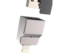 Adaptateur Lightning OTG 2 en 1 Lecteur de Carte Micro SD Et Port USB pour Apple pour IPhone 14 13 12 11 Pro pour IPad Air Clé USB Appareil Photo Transfert de Fichiers Clavier Souris Accessoires