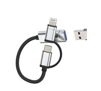 Adaptateur Lightning USB C to USB pour Apple Iphone 15 Pro Macbook Air pour Ipad Compatible avec Samsung Répartiteur USB À Prise Clé Télécharger Photos Accessoires Type C Jack Câble OTG Convertisseur