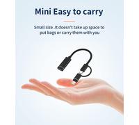 Adaptateur Lightning USB C vers USB A jack pour iPhone OTG Câble type Thunderbolt pour clavier, clé, souris, hub Accessoires pour 14 13 12 Pro Max 8 7 Plus Samsung Macbook iPad Huawei Xiaomi