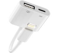 Adaptateur Lightning Usb Câble Otg 3.0 Charge(2 En1) Pour Apple Iphone 14 13 12pro Pour Ipad Par Clé Appareil Photo, Lecteur De Cartes Jack Adaptateur Clavier Téléphone Transfert Caméra Mémo[Z647]