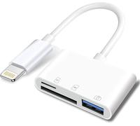 Adaptateur Lightning vers carte SD et TF USB pour iPhone/iPad, lecteur de cartes 3 en 1, clé USB, clavier, souris, hubs, MIDI,