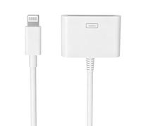 Adaptateur Lightning vers femelle 30 broches pour iPhone, câble 8 broches | Convertisseur de chargement et de transfert de données certifié Apple MFi pour iPhone 14 13 12 11 Xs X 8 7 6 5 4 iPad iPod