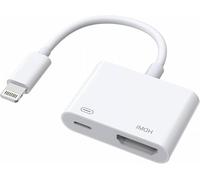 Adaptateur Lightning vers HDMI pour iPhone vers TV, [certifié Apple MFi] 1080p Lightning numérique AV adaptateur DVI HDTV connecteur câble adaptateur pour iPhone 14 13 12 11 XS XR X 8 vers moniteur HD