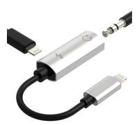 Adaptateur Lightning vers jack 3,5 mm - Casque auxiliaire pour iPhone 14 13 12 Pro Max - Câble audio Apple - Convertisseur de voiture - Câble auxiliaire pour iPad - Prise casque jack - Chargeur