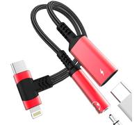 Adaptateur Lightning vers jack 3,5 mm pour iPhone 17 16 15 14 13 Pro MAX pour Apple iPad compatible avec Samsung S26 S25 S24 Câble auxiliaire audio voiture USB C Connecteur DAC Dual Stereo