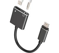 Adaptateur Lightning Vers Jack 3.5Mm Casque Et Chargeur (2En1)Connecteur Écouteurs Pour Apple Pour Iphone 14 Pour Ipad Air Prise Auxiliaire Audio Splitter Câble Téléphone Voiture M[CAS6211788]