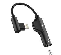 Adaptateur Lightning Vers Jack 3.5mm Pour iphone14 13 12 11 X 8 Écouteurs Audio Casque Chargeur Prise Connecteur Splitter AUX Pour Apple Double Accessoire Auxiliaire Pour ipad Tablette Voiture Adapter