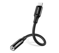 Adaptateur Lightning vers Jack 3,5mm - UGREEN - MFI - Aluminium - Nylon Tressé - Gris