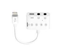 Adaptateur Lightning vers Lightning, USB-C et Double Jack 3.5mm 12 cm Blanc