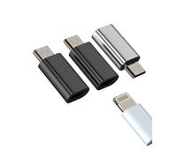 Adaptateur Lightning vers Micro USB(Lot de 3) Apple Jack Femelle Android Mâle Convertisseur Iphone Prise Cable Chargeur Connector Charger Port Adapter Compatible pour Huawei Xiaomi Redmi Samsung