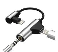 Adaptateur Lightning vers prise casque 3,5 mm pour iPhone 14 13 Pro Max Câble auxiliaire audio pour chargeur Apple Connecteur Splitter Écouteurs pour iPad Convertisseur de voiture Port Dongle
