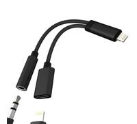 Adaptateur Lightning vers prise casque 3,5 mm pour iPhone 14 Pro Max pour Apple iPad adaptateur câble auxiliaire chargeur audio répartiteur connecteur écouteurs voiture convertisseur port dongle