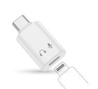Adaptateur Lightning vers USB C pour casque audio pour iPhone 17/16/15 Pro | Apple Adaptateur USB C pour casque compatible avec charge/musique/contrôle de ligne, compatible avec les appareils i-Pad et