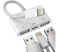Adaptateur Lightning Vers Usb Pour Iphone 14 13 Pro Max Pour Apple Lighting Chargeur Connecteur Pour Ipad Otg Câble Données Connecteur Numérique Appareil Photo Usb-A Jack Lecteur Cartes Adap[Z586]
