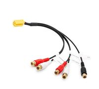 Adaptateur Line Out câble autoradio 5 RCA subwoofer Mini ISO