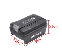 Adaptateur LumièRe LED Lampe la Lampe de Poche Torche USB Chargeur de TéLéPhone Portable pour Vert Large Prise 5 Broches 18V 20V Batterie Li-Ion