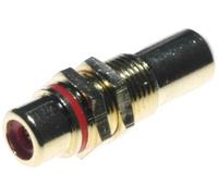 Adaptateur Lyndahl RCA audio [1x Cinch-RCA femelle - 1x Cinch-RCA femelle] or, rouge