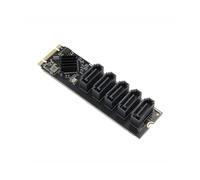 Adaptateur M.2 NGFF B-KEY Vers , Multiplicateur de , Carte D'Extension SSD M.2 Vers 5 SATA3 6 Gbit/S, Puce JMB585