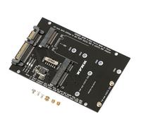 Adaptateur M.2 Ngff Msata Ssd À Sata 2.5 De 3.0 Pouces, Carte Convertisseur 2 En 1 Pour Pc Portable