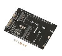 Adaptateur M.2 Ngff Msata Ssd À Sata 2.5 De 3.0 Pouces, Carte Convertisseur 2 En 1 Pour Pc Portable