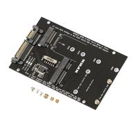 Adaptateur M.2 NGFF MSATA SSD à SATA 2.5 de 3.0 pouces, carte de conversion 2 en 1 pour ordinateur portable, 1 pièce