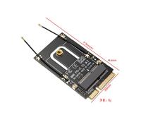 Adaptateur M.2 NGFF vers Mini PCI-E (PCIe + USB),wi-fi,Bluetooth,carte Wlan sans fil,Intel AX200 9260 8265 8260,1 pièce