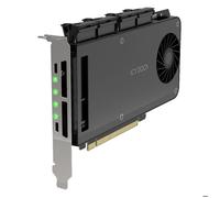 Adaptateur M.2 NVMe - Icy Dock - 4 x SSD - PCIe 4.0 x16 - 64 Gbps - Installation sans outil