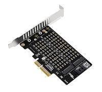 Adaptateur M.2 NVMe SSD vers PCIE à double baie PCIEX4 X16 M2 SSD 2242/2230/22602280