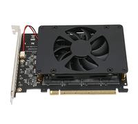 Adaptateur M.2 PCIE, Carte Raid NVME Haute Vitesse à LED Souple, Robuste et Durable avec Ventilateur de Refroidissement pour Ordinateur pour Windows