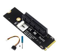 Adaptateur M.2 PCIE, circuit imprimé 4 couches, convertisseur M.2 vers PCIE, carte adaptateur PCIE M.2 Carte d'extension PCIE M.2, extension PCIE avec voyant lumineux pour périphériques PCIE