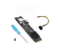 Adaptateur M.2 Vers TYPE-E 20 Gbit/S, Carte D'Extension PCIe NVMe Haute Vitesse à Clé M Vers USB 3.2 Gen2x2 en Façade pour PC de Bureau