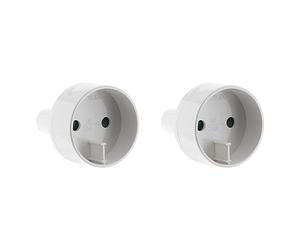 Adaptateur M US/F Euro Blanc (Lot de 2)