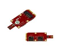 KALEA-INFORMATIQUE Adaptateur M2 B Key miniPCIe pour Module M.2 NGFF 3G 4G 5G LTE GPS sur Port mPCIe, avec Deux emplacements Nano SIM.