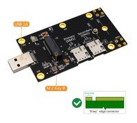 Adaptateur M2 Key B vers USB 2021, avec double emplacement pour carte Nano SIM, convertisseur de double emplacement pour Module 3G/4G/5G, 3.0