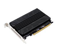 Adaptateur M2 SSD vers PCIE NVME M2 M-KEY PCIEX16 4 RAID PCI-E Split Card Support 4NVME SSD 2230/42/60/80 Aluminium Dissipateur thermique M2 vers PCIe Adaptateur NVME M2 M-KEY SSD RAID PCIE X16