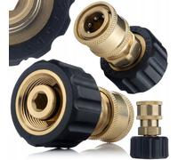 Adaptateur M22 interne 14 mm → Raccord rapide 3/8" | Laiton | Pour nettoyeu