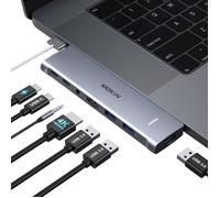 Adaptateur MacBook Air, adaptateur USB C pour MacBook Pro/Air M1, M2, 2022, 2021, 13"", 15"", 16"", Mac avec HDMI 4K, Thunderbolt 3