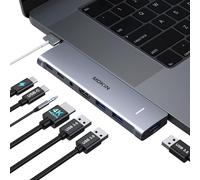 Adaptateur Macbook Air, Adaptateur Usb C Pour Macbook Pro/Air M1, M2, 2022, 2021, 13"", 15"", 16"", Mac Avec Hdmi 4K, Thunderbolt 3, 3 Usb 3.0, Usb C 3.0 Et Audio 3,5 Mm[YIN4181909]