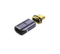 Adaptateur Magnétique USB-C 140W : Connecteur Droit Mâle/Femelle pour Transfert Rapide et Alimentation