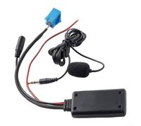 Adaptateur mains libres pour autoradio Blaupunkt | 8 broches pour mini ISO, longueur de câble de 125 cm, connexion stable, matériau ABS, noir, pour divers modèles
