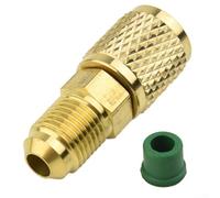 Adaptateur mâle 5/16 vers F1/4 SAE en laiton pour techniciens CVC Entretien des systèmes R32 R410A et R22