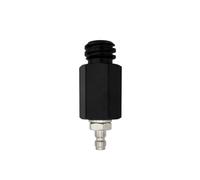 Adaptateur mâle à déconnexion rapide de 8mm, filetage Tr21-4, Machine à soda vers bouteille de réservoir de CO2 externe, noir et argent(Black)