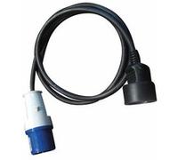 Adaptateur Mâle CEE 17 220V Femelle Schuko avec Cordon Camping-car Van G